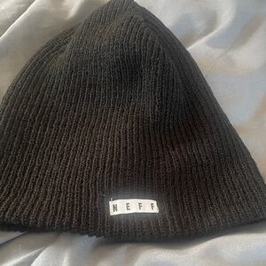 Neff black beanie hat